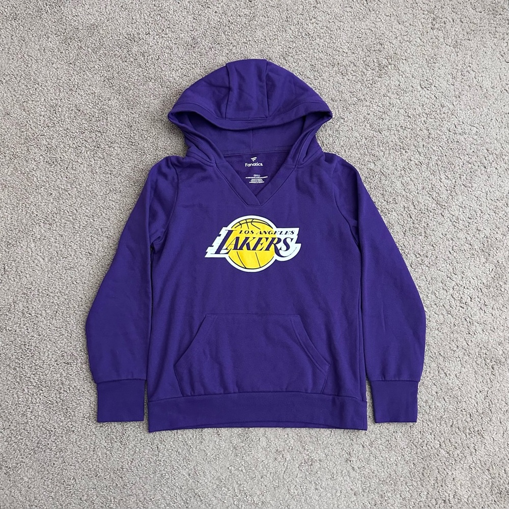Fanatics Lakers Purple Hoodie Womens S